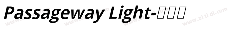 Passageway Light字体转换
